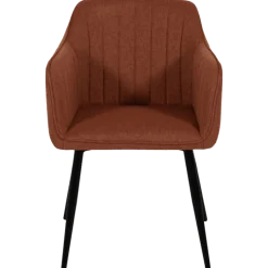 Chaise Rox avec accoudoirs Terracotta