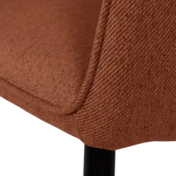 Chaise Rox avec accoudoirs Terracotta