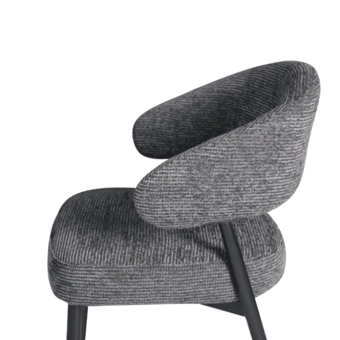 Chaise Simon Gris anthracite