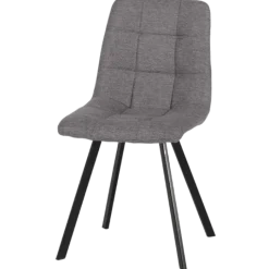 Chaise Stella tissu gris