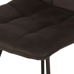 Chaise Stella tissu gris vintage