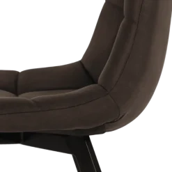 Chaise Stella tissu gris vintage