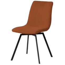 Chaise Stpuro K028 Marron rouille pied noir