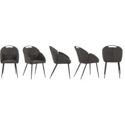Chaise ST2005 Tissu anthracite