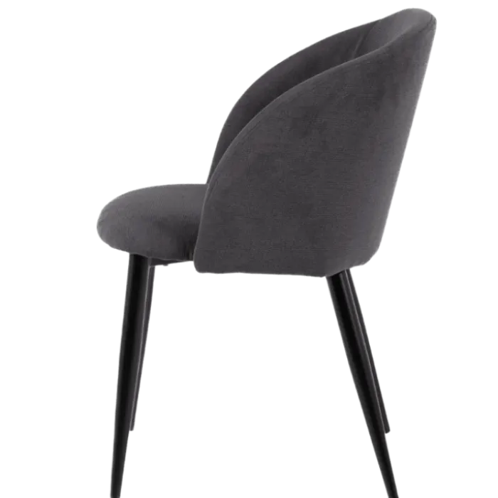 Chaise Zara tissu anthracite