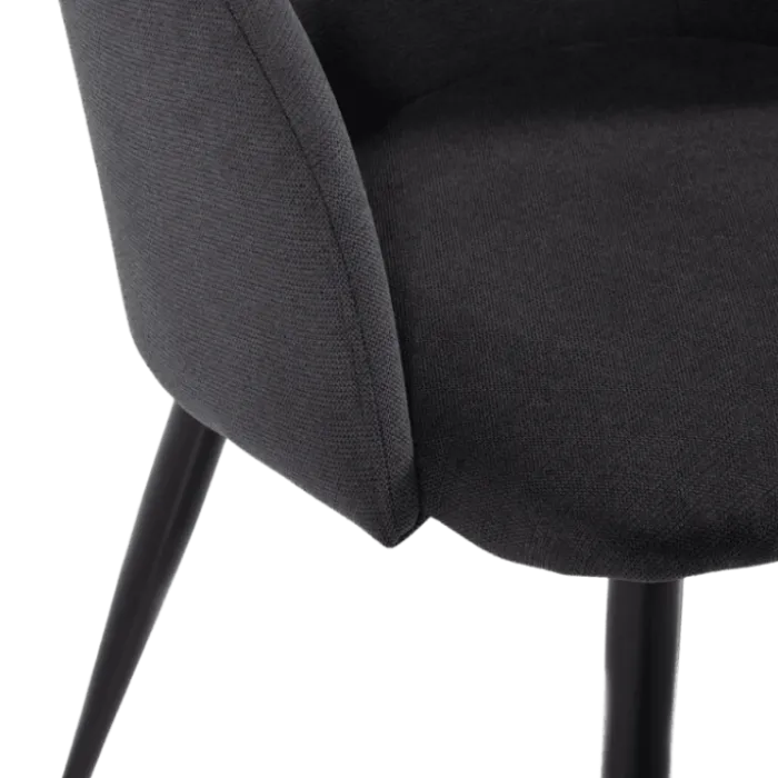 Chaise Zara tissu anthracite