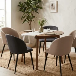 Chaise Zara tissu beige