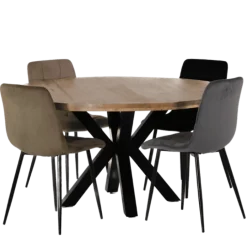 Chaise Zola marron clair