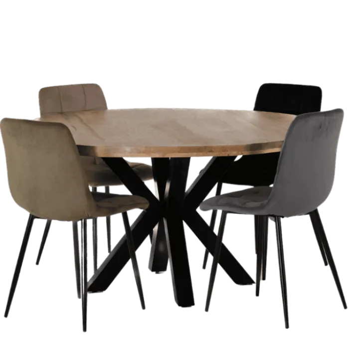 Chaise Zola marron clair