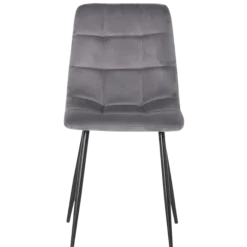 Chaise Zola Velours gris