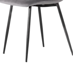 Chaise Zola Velours gris