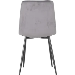 Chaise Zola Velours gris