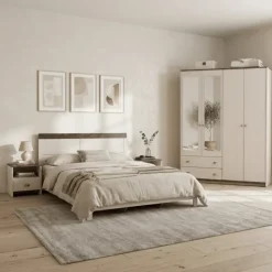 Chambre Arlo 1 - armoire + lit + 2 chevets