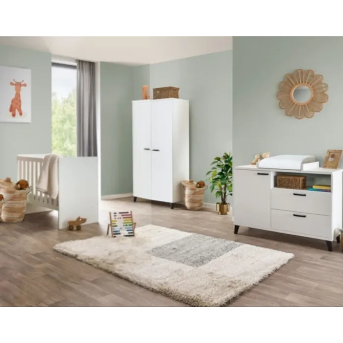 Chambre bébé compléte Evy blanc