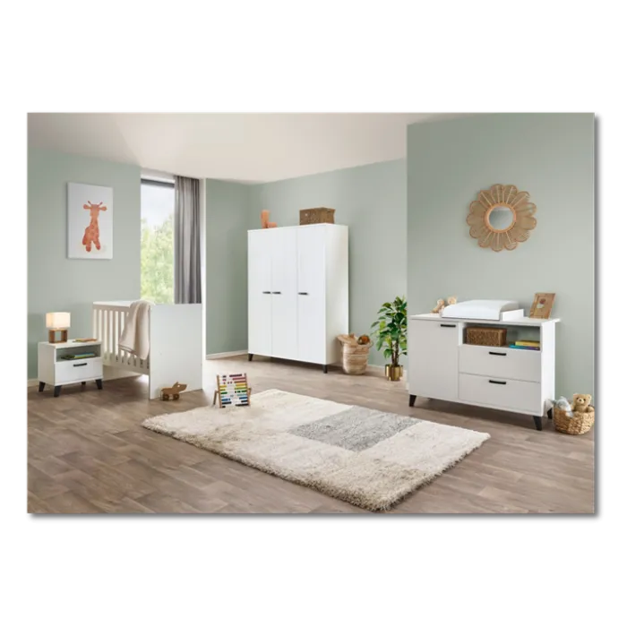 Chambre bébé compléte Evy blanc