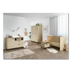 Chambre bébé compléte Evy chêne printemps