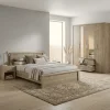 Chambre à coucher Cara avec armoire 4 portes