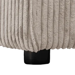 Charlotte beige cotelé - Convertible et reversible avec coffre