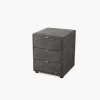 Chevet nako tissu gris - Livia