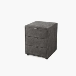 Chevet nako tissu gris - Livia