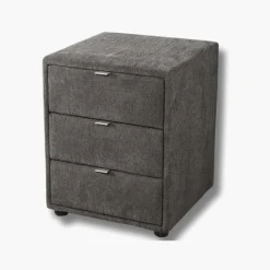 Chevet nako tissu gris - Livia