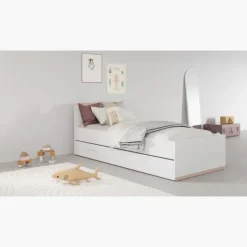 Chevet 1 tiroir Blanc mat Reverso 289203