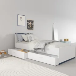 Chevet 1 tiroir Blanc mat Reverso 289203
