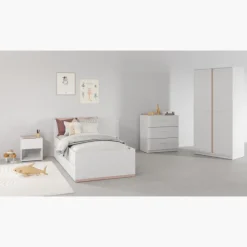 Chevet 1 tiroir Blanc mat Reverso 289203