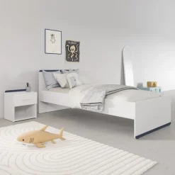 Chevet 1 tiroir Blanc mat Reverso 289203
