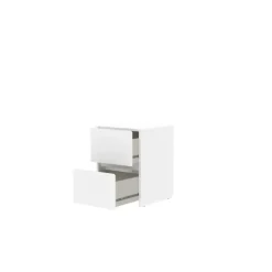 Chevet 2 tiroirs Mosaik blanc ( sur commande )