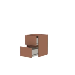 Chevet 2 tiroirs Mosaik terracota ( sur commande )