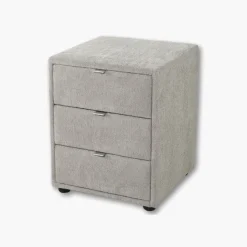 Chevet 3 tiroirs Nako Gris clair