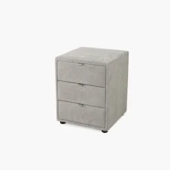 Chevet 3 tiroirs Nako Gris clair