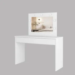 Coiffeuse avec miroir EVA blanc