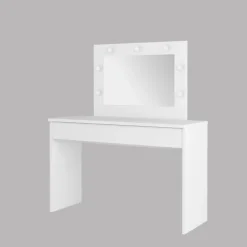 Coiffeuse avec miroir EVA blanc