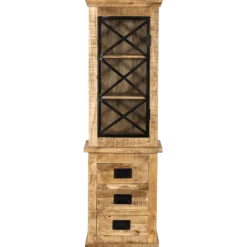 Colonne Barn 009 bois massif mangue