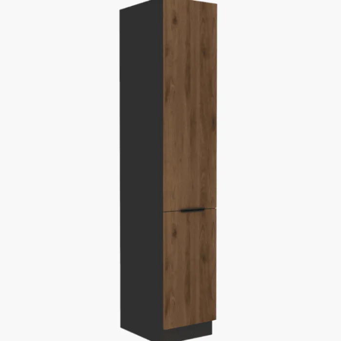 Colonne 40 cm rangement Monza décor noyer