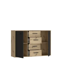Commode Antuza 4P2T artisan/noir
