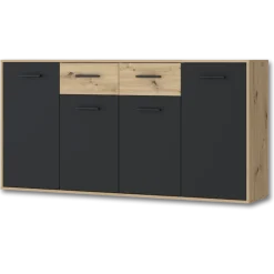 Commode Antuza 4P2T artisan/noir