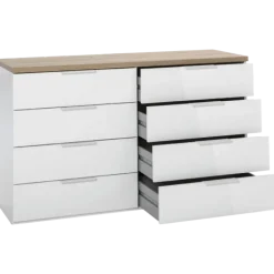Commode double 4 + 4 tiroirs Mundi