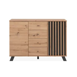 Commode Medan 01B chêne artisan/anthracite