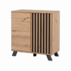 Commode Medan 01D chêne artisan/anthracite
