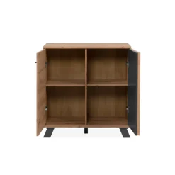 Commode Medan 01D chêne artisan/anthracite