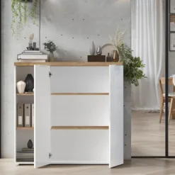Commode 2 portes Easy - bianco et cadiz