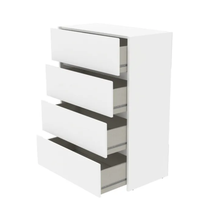 Commode 4 tiroirs Mosaik blanc ( sur commande )