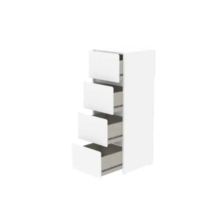 Commode 4 tiroirs Mosaik blanc ( sur commande )