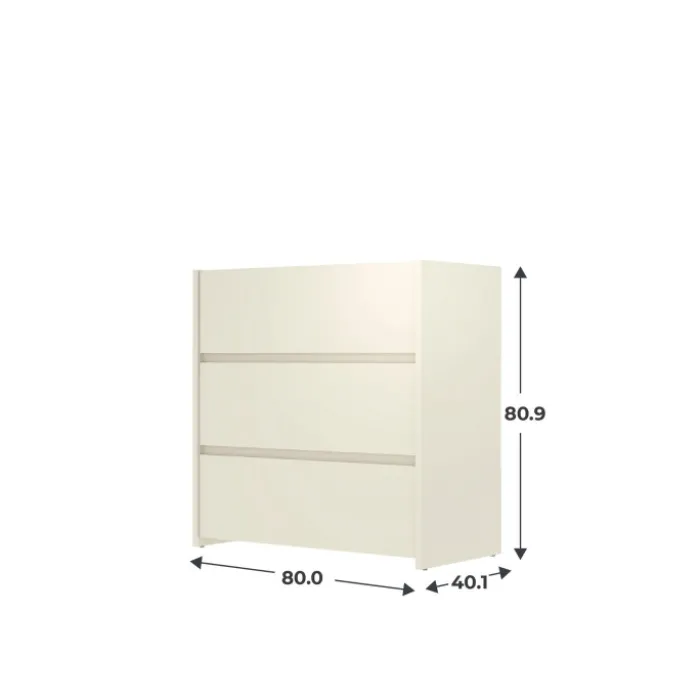 Commode 3 tiroirs Mosaik sable ( sur commande )