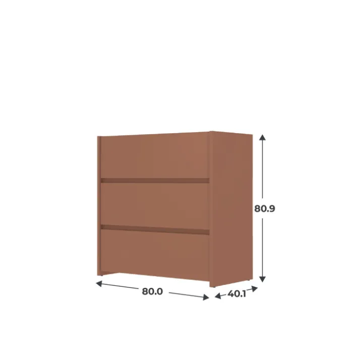 Commode 3 tiroirs Mosaik Terracota ( sur commande )