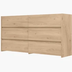 Commode 6 tiroirs Mozaik Hickory