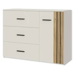 Commode Waikato sable/chêne mauvella